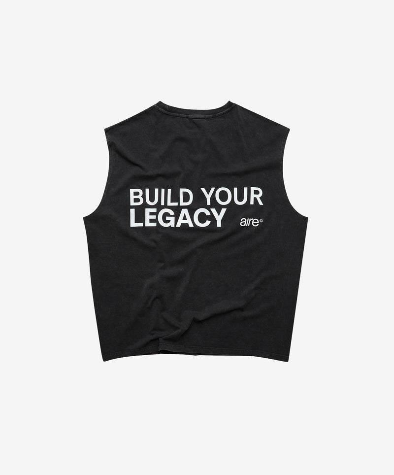 BUILD YOUR LEGACY SLEEVELESS ANTHRA