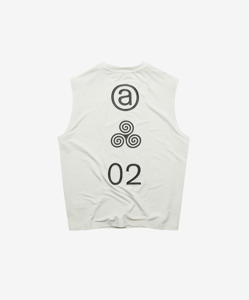 SLEEVELESS TRAINING TEE LIGHT GREY