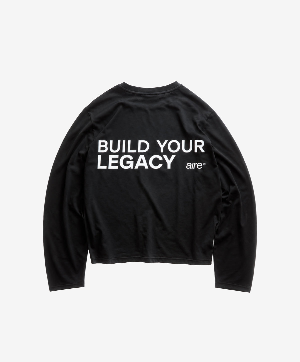 BUILD YOUR LEGACY TRAINING LONGSLEEVE BLACK