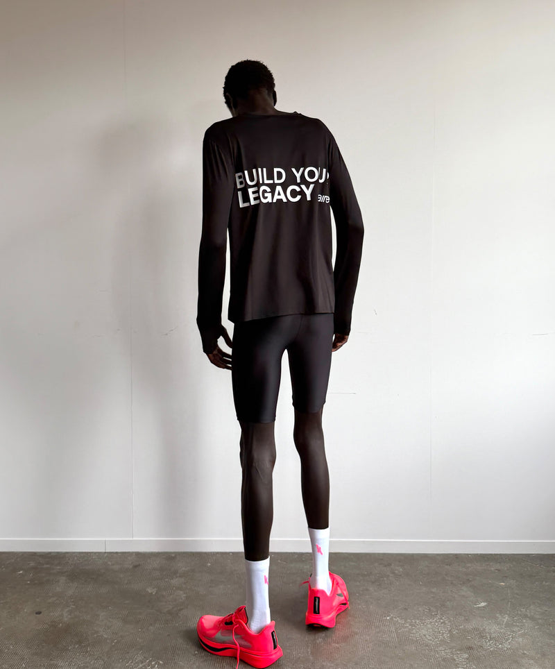 BUILD YOUR LEGACY TRAINING LONGSLEEVE BLACK